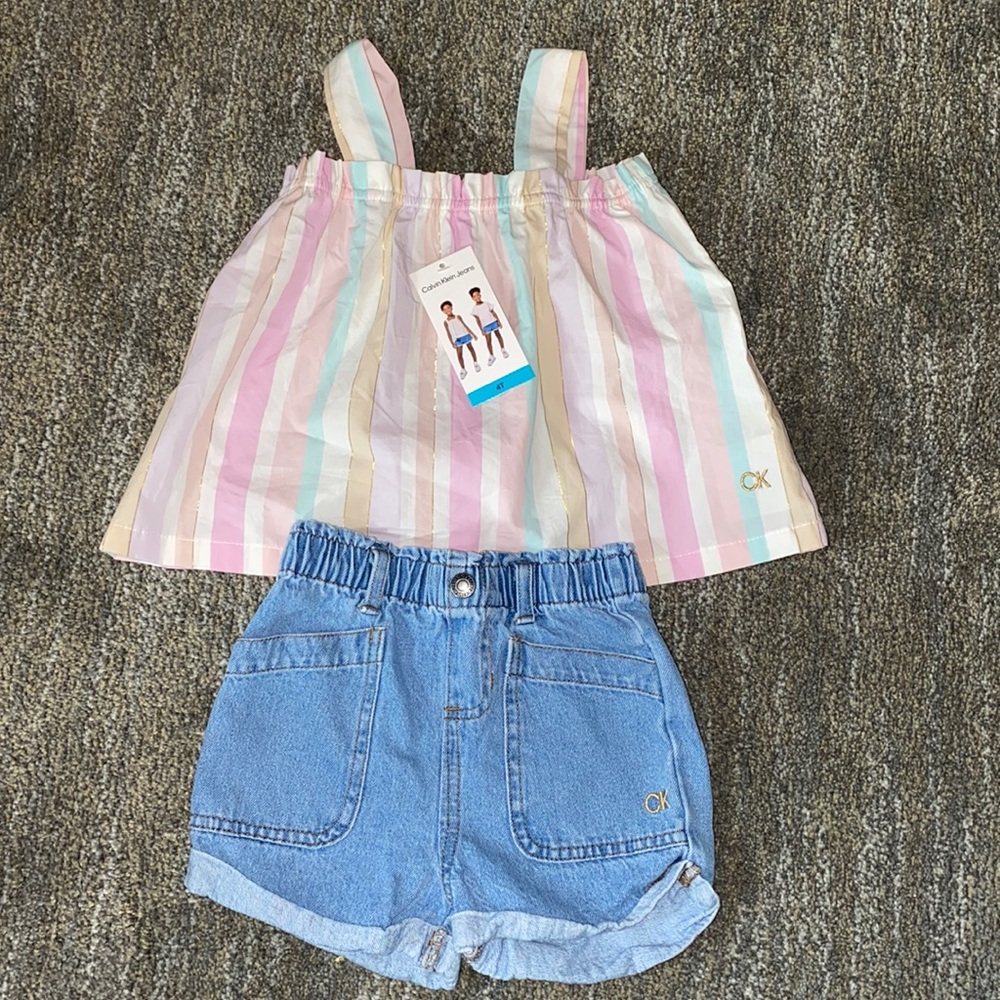 Toddler summer set. Calvin Klein. Size 4T